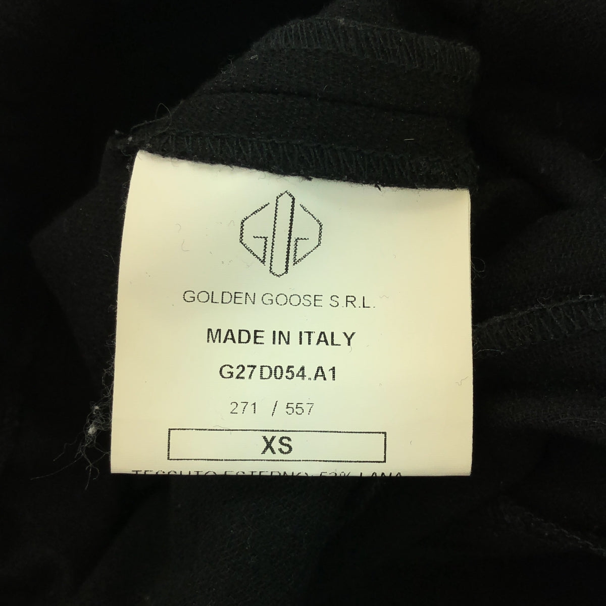 GOLDEN GOOSE / ゴールデングース | ウール混 ドローストリング パンツ | XS | ブラック | レディース