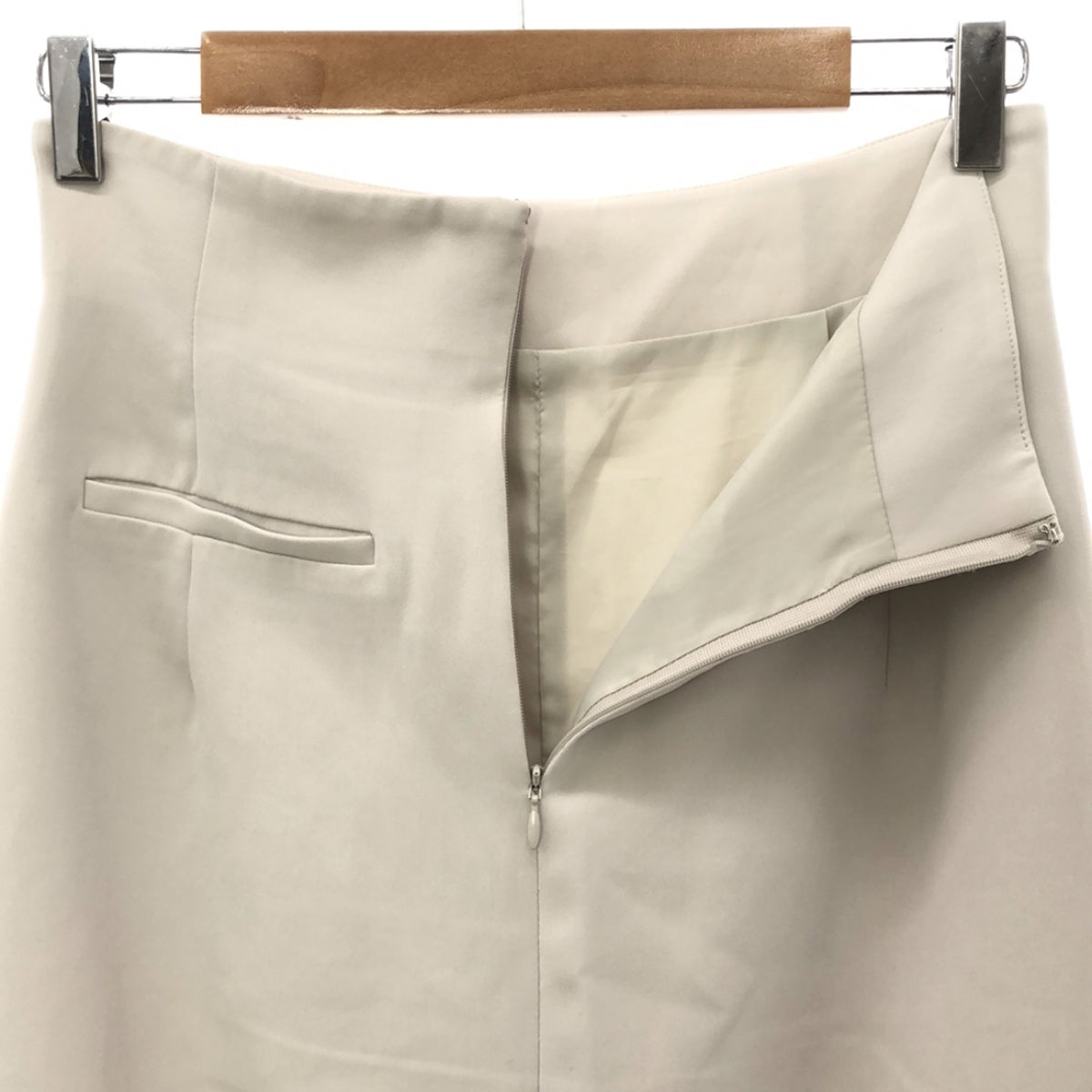 Whim Gazette | 2022SS | High-waist skirt | 38 | Light gray | Women's