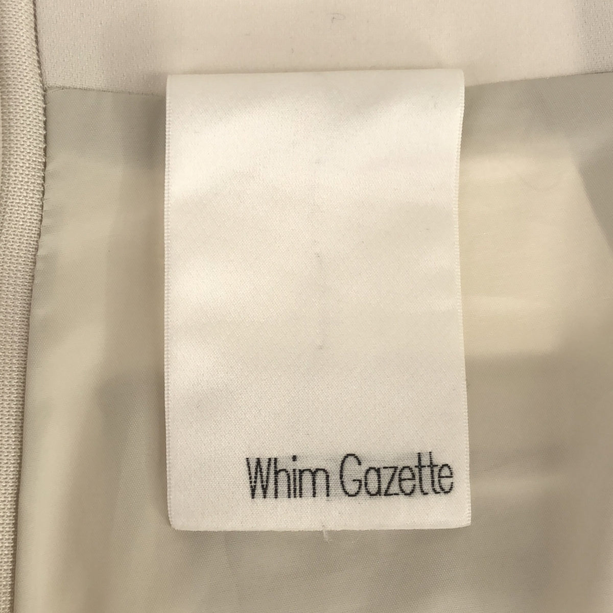 Whim Gazette | 2022SS | High-waist skirt | 38 | Light gray | Women's