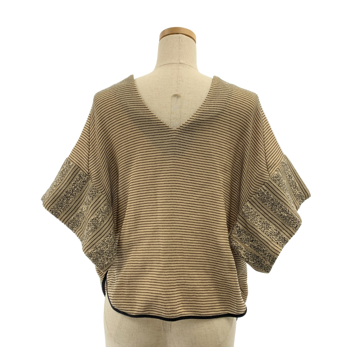 Mame Kurogouchi / マメクロゴウチ | ジャガード ニット ブラウス / バックジップ スリット スカート 裏地付き | 1 |