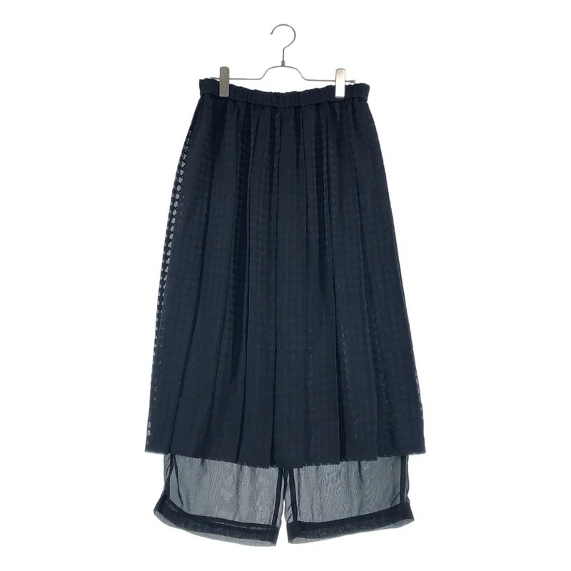 COMME des GARCONS COMME des GARCONS / コムコム | 2009AW | ポリエステル 総柄 ドローストリング イージーパンツ / 裏地付き | M | レディース