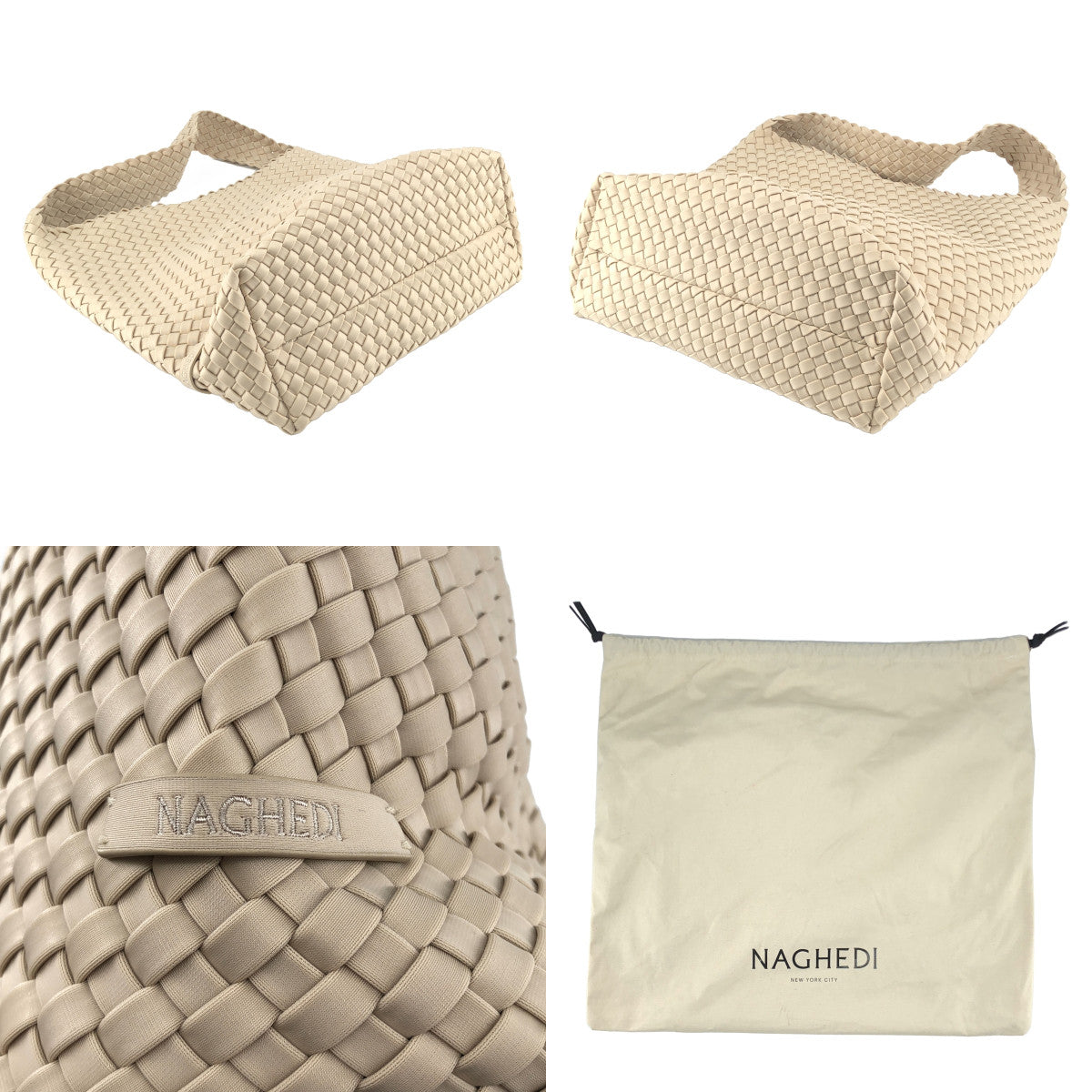 NAGHEDI / 너게디 | Nomad Medium Hobo / 로고 메쉬 숄더백 |