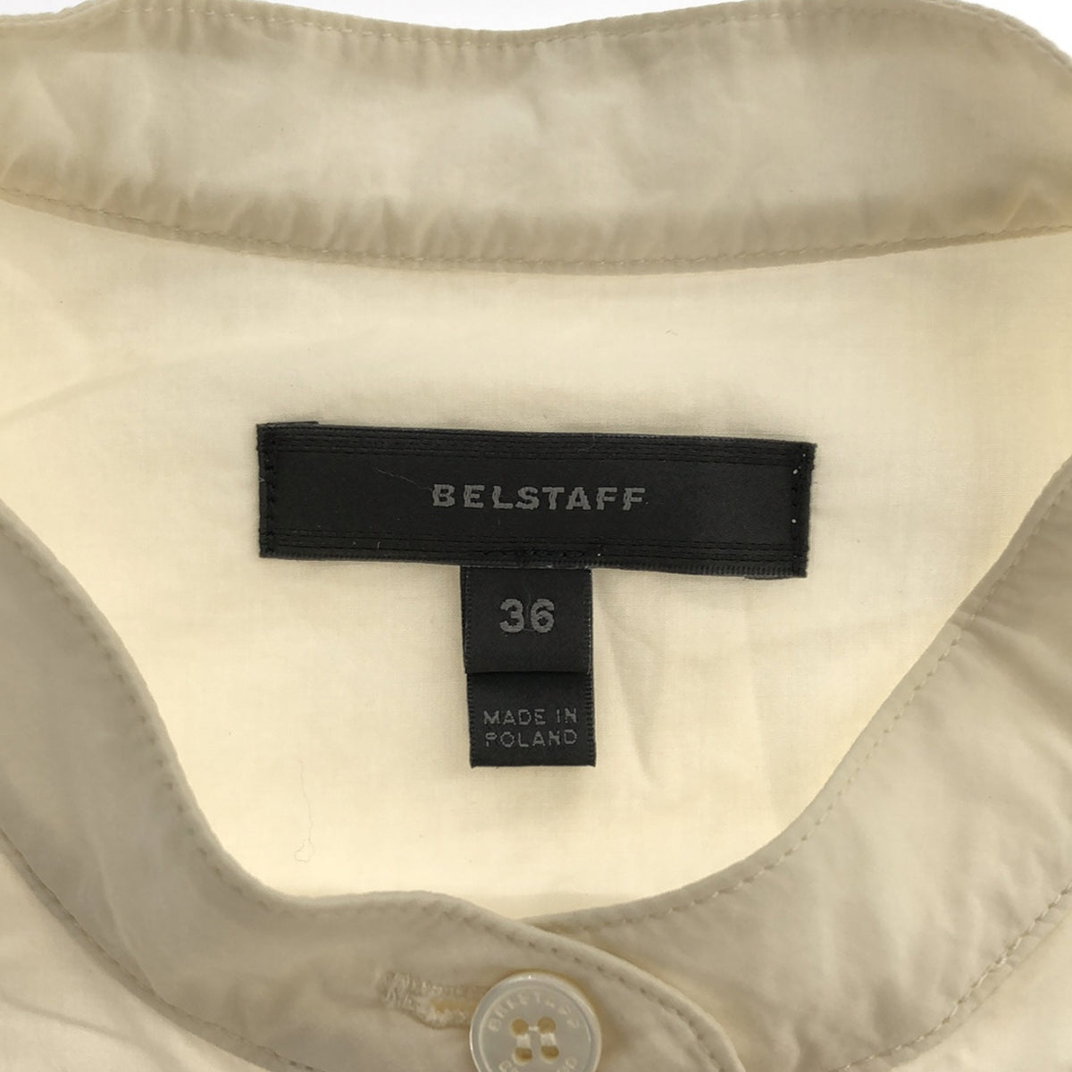 Belstaff / 벨 스태프 | 크로스 디자인 민소매 밴드 컬러 원피스 | 36 | 아이보리 | 여성