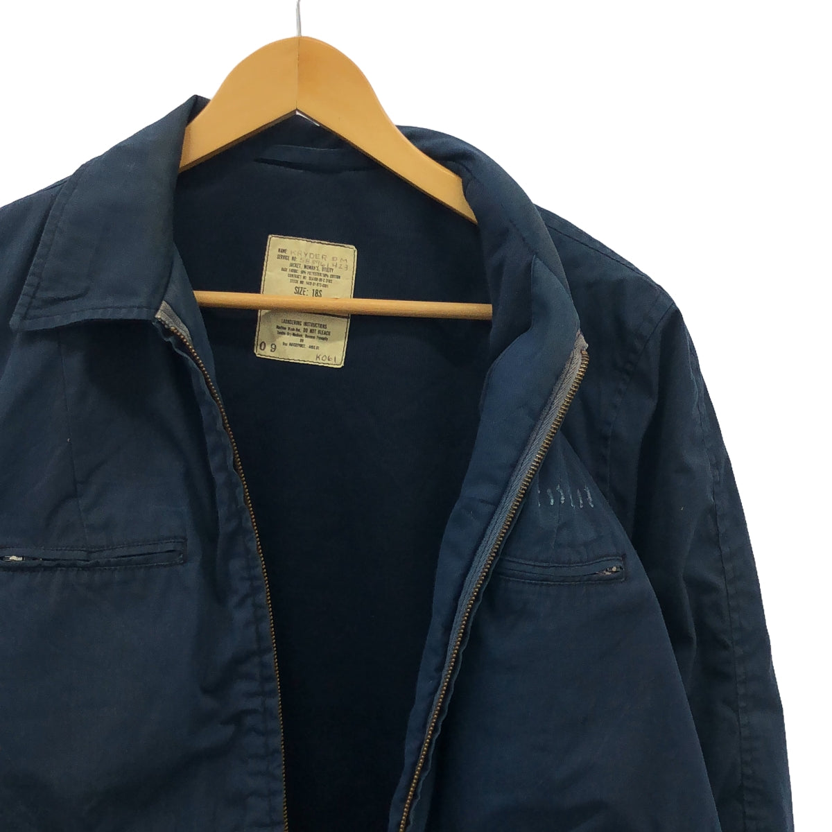 VINTAGE / ヴィンテージ古着 | 80s U.S.NAVY アメリカ軍 WOMAN'S UTILITY JACKET サブマリン ユーティリティ ジャケット ユニセックス | 18S | レディース