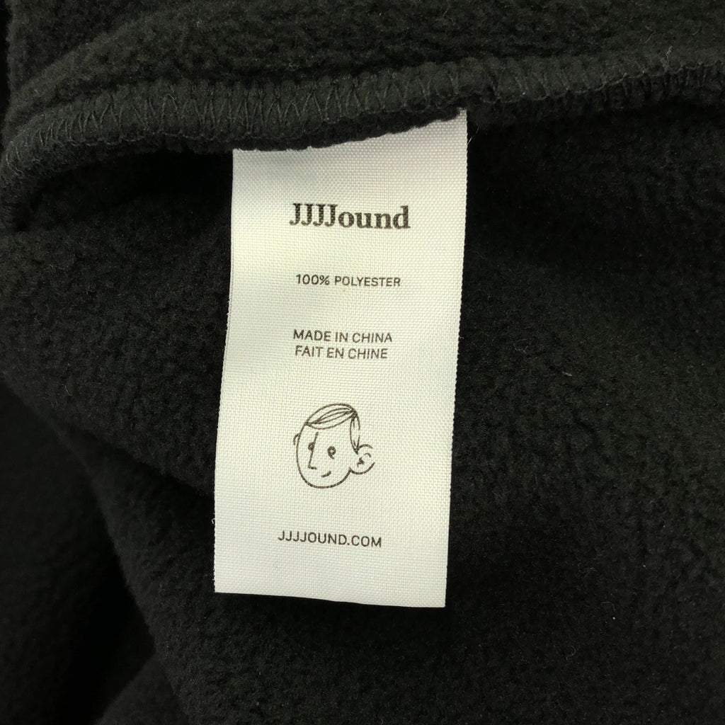 JJJJound | Camper Polar Half Snap 羊毛夾克 | M |黑色/海軍藍|男士