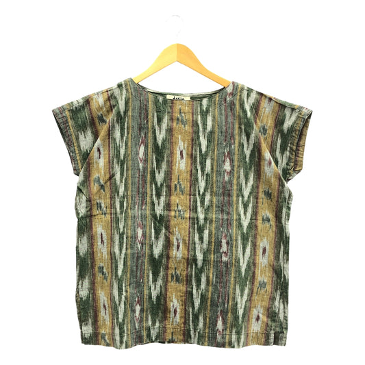 Plantation | 1990s~ Native American print slit pullover cut and sew | M | Multicolor | Women's