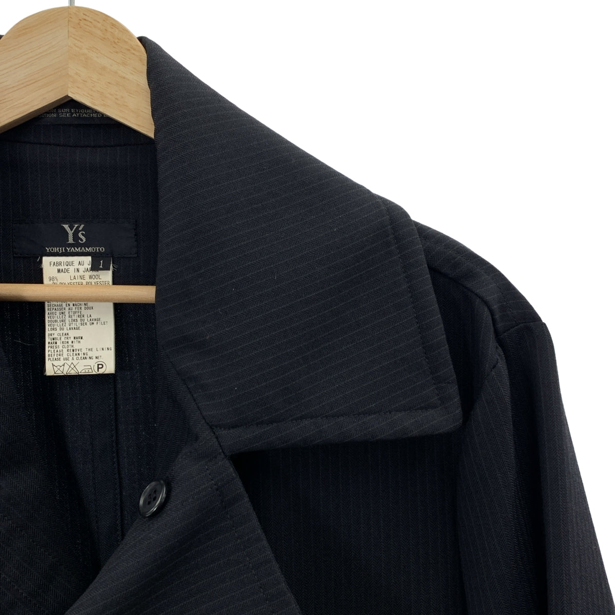 Y's / Y's Yohji Yamamoto | 條紋羊毛風衣 | 1 |