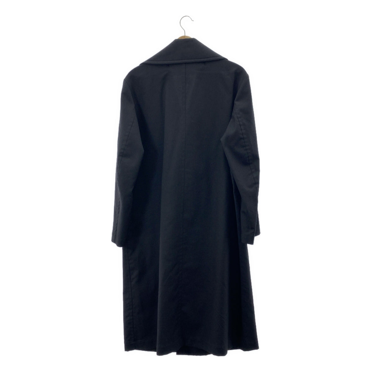 美品＊ヨウジヤマモトファム ウールギャバ 薄手 ロングジャケット 1 グレー W/C TWILL WASHER SLV GUSSET UNBALANCE LONG JACKET(XS Gray