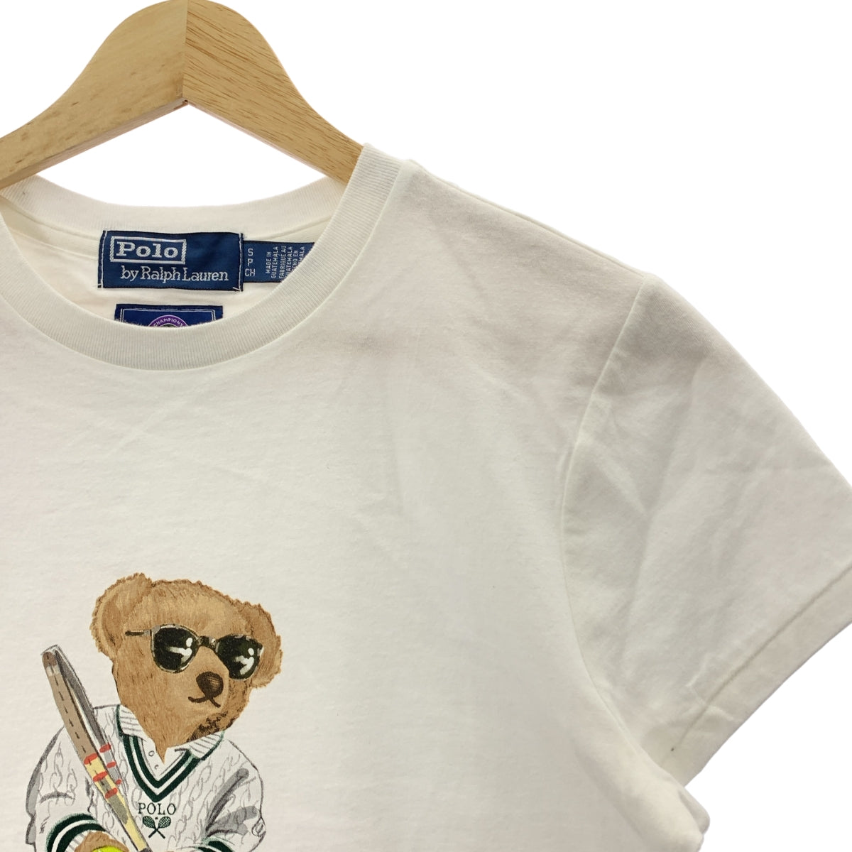 POLO BY RALPH LAUREN / 폴로바이랄 플로렌 | 폴로베어 테니스 프린트 티셔츠 | S |