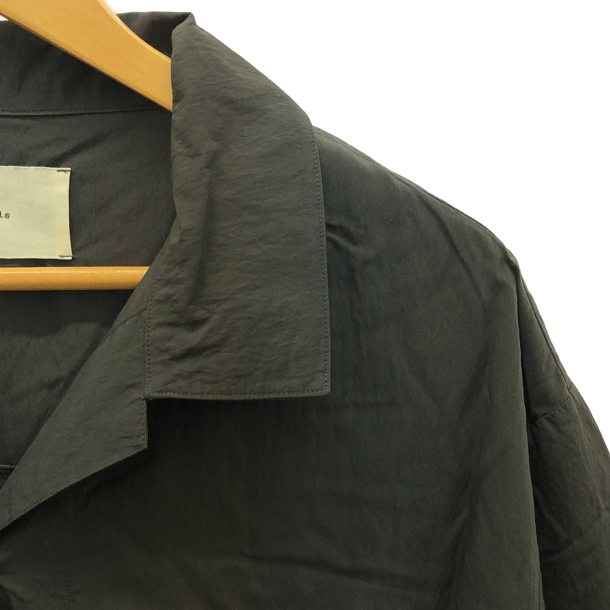 TODAYFUL | 2022SS | Halfsleeve Crape Shirts | F | Charcoal Gray | Women's