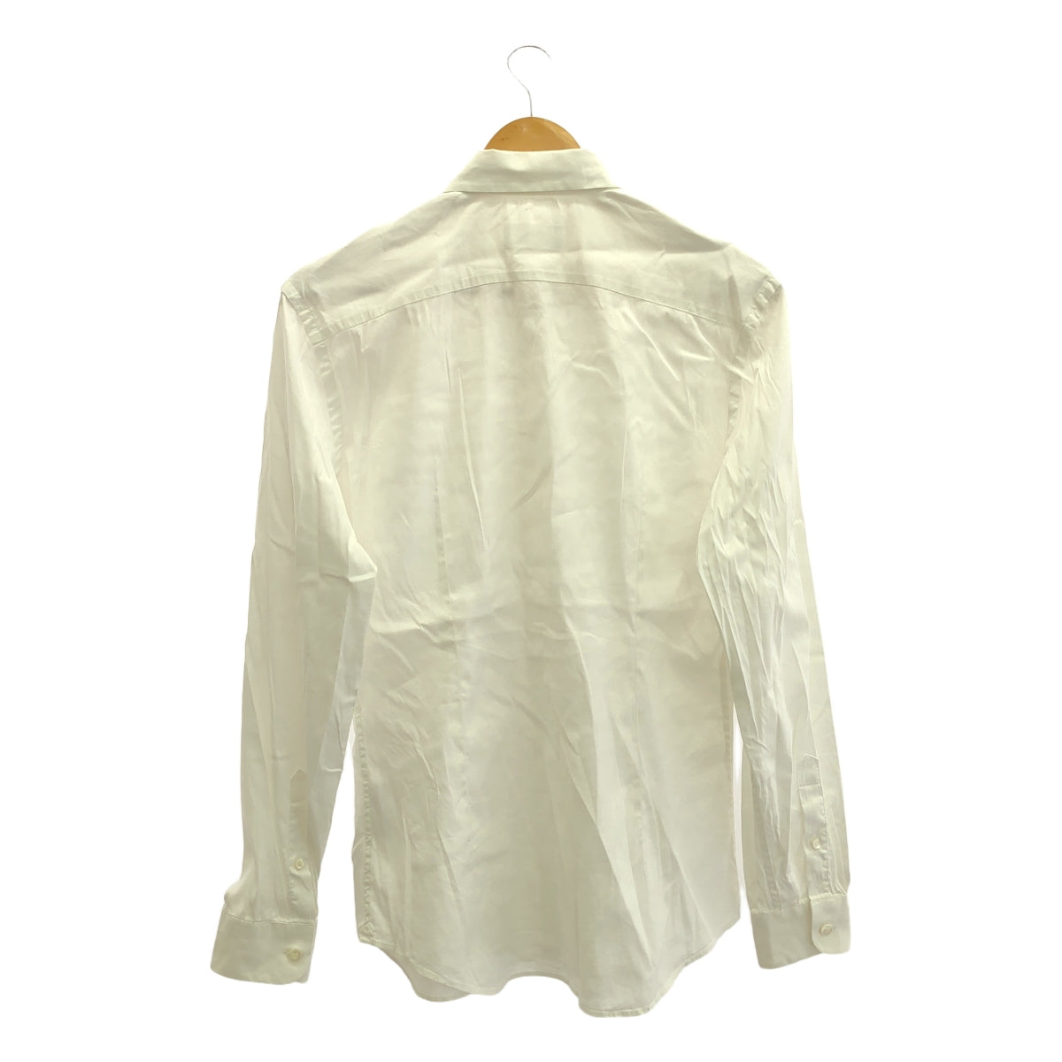 PRADA / 프라다 | 와이드 컬러 스트레치 셔츠 | 38 | 화이트 | 남성