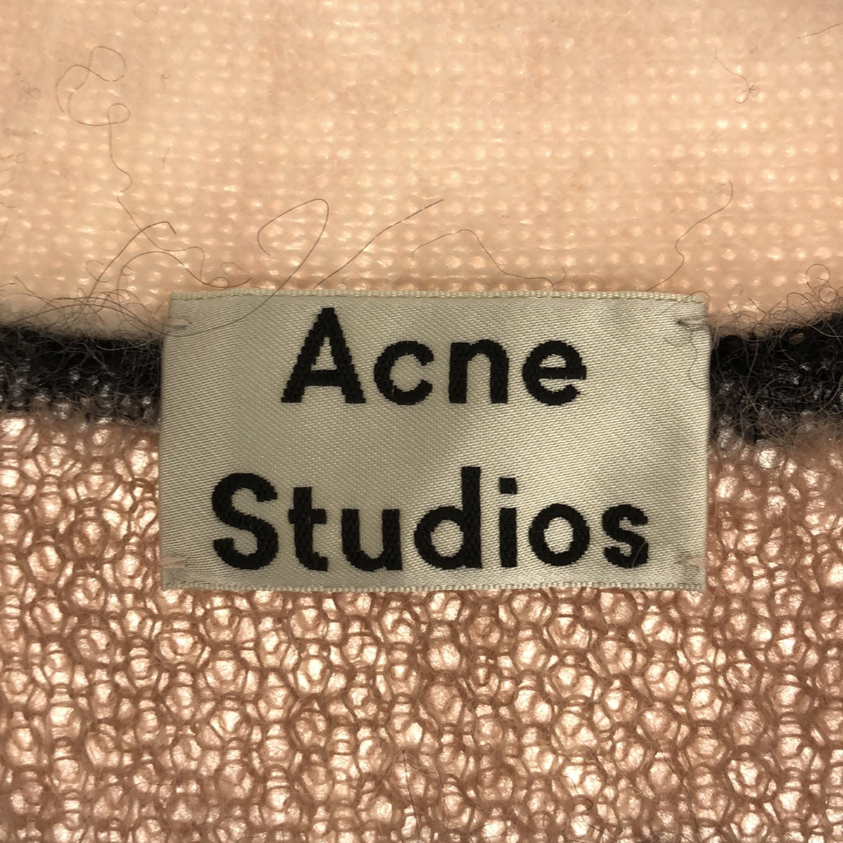【미품】 Acne Studios / 여드름 스튜디오 | 울 알파카 혼합 테두리 가디건 | XXS | 베이지 | 여성