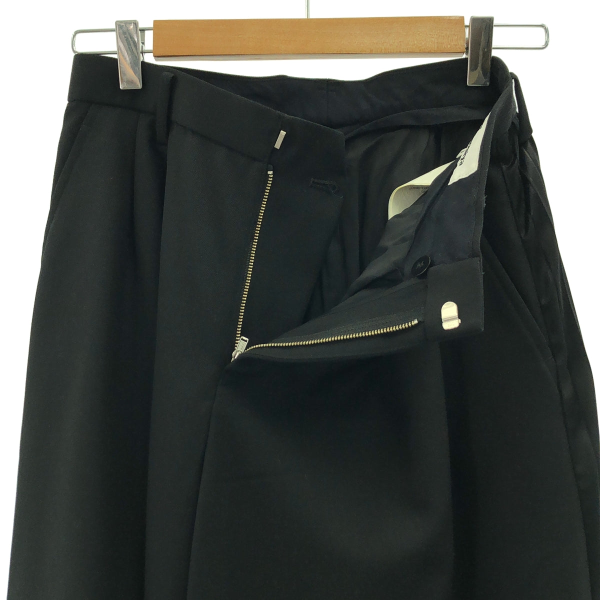 noir kei ninomiya / 느와르 케이니노미야 | 2020AW | 주름 백 Zip 스커트 와이드 팬츠 | S |