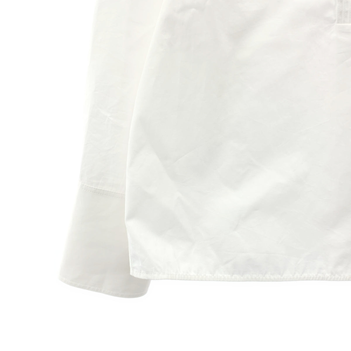 JIL SANDER / 질산더 | 2024SS | THURSDAY 코튼 핀탁 밴드 컬러 셔츠 | 36 | 화이트 | 여성