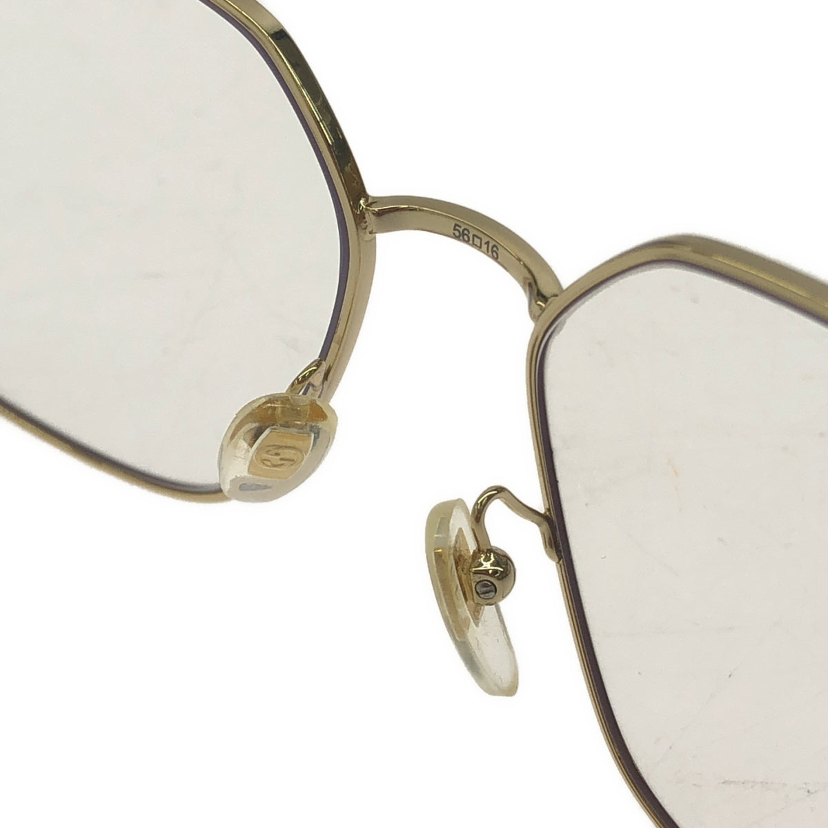 [狀況良好] L'Appartement / 公寓 | 2024SS | [GUCCI] 金框玻璃太陽眼鏡 | 56□16-145 |金子