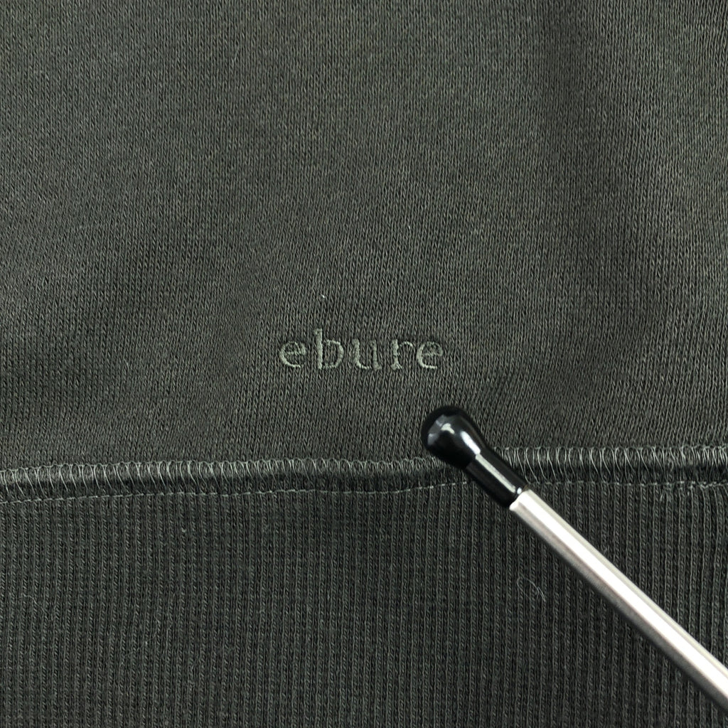 ebure / エブール | 裏起毛 ロゴ クルーネック スウェット トレーナー | 38 | ダークブラウン | レディース