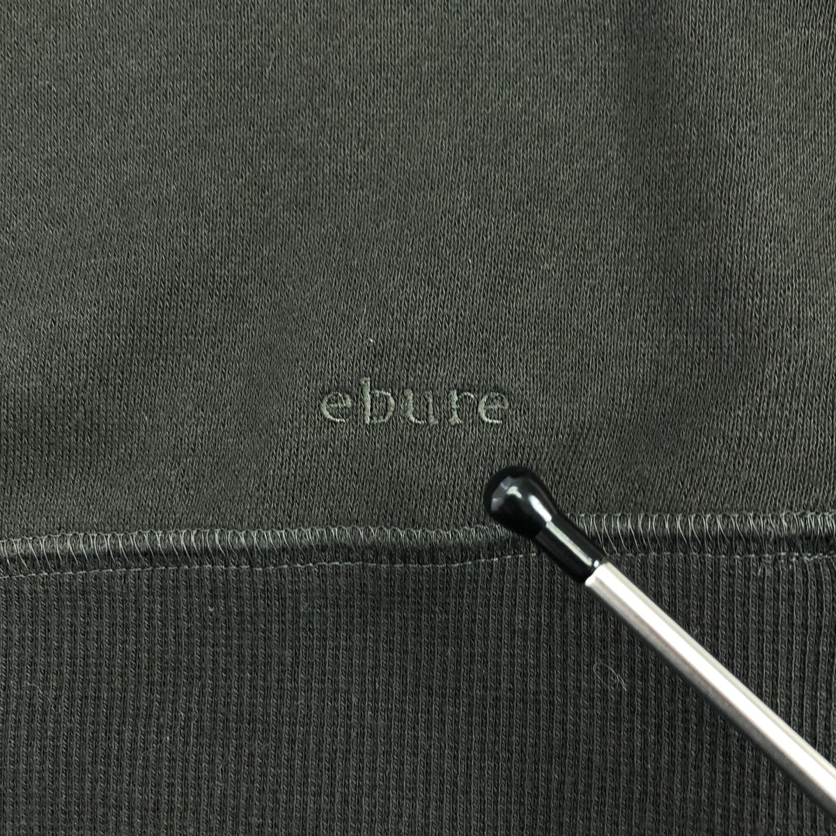 ebure / エブール | 裏起毛 ロゴ クルーネック スウェット トレーナー | 38 | ダークブラウン | レディース