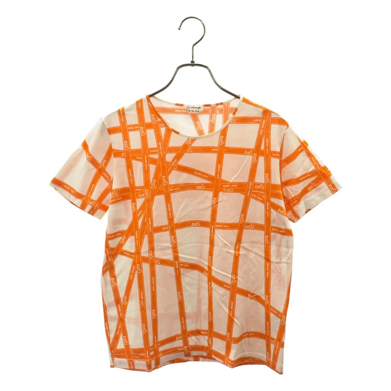 HERMES / エルメス | ボルデュック リボン ロゴ Tシャツ カットソー | SM | レディース