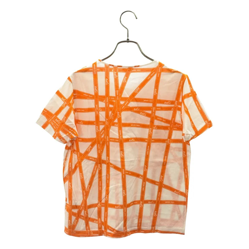HERMES / エルメス | ボルデュック リボン ロゴ Tシャツ カットソー | SM | レディース