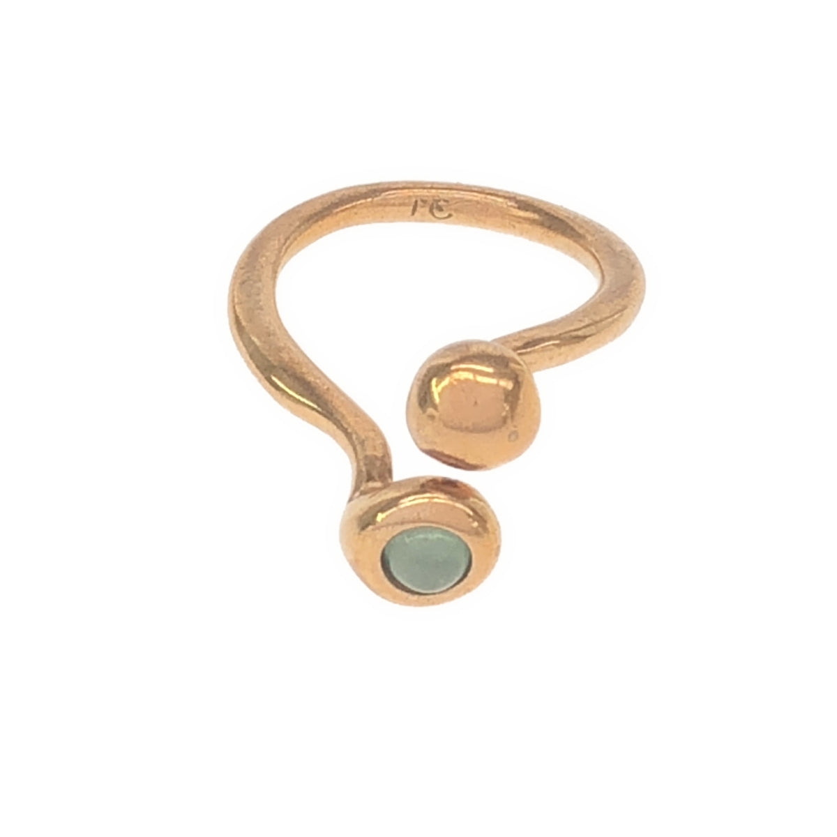 MONICA CASTIGLIONI / 모니카 카스티리오니 | AP-PISTILLINI-01 / Bronze, Aventurine 반지 | 골드 / 라이트 블루 |