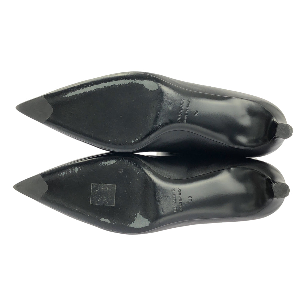 JIL SANDER / 吉爾桑德 | 皮革尖頭過膝長靴 | 38 | 女款