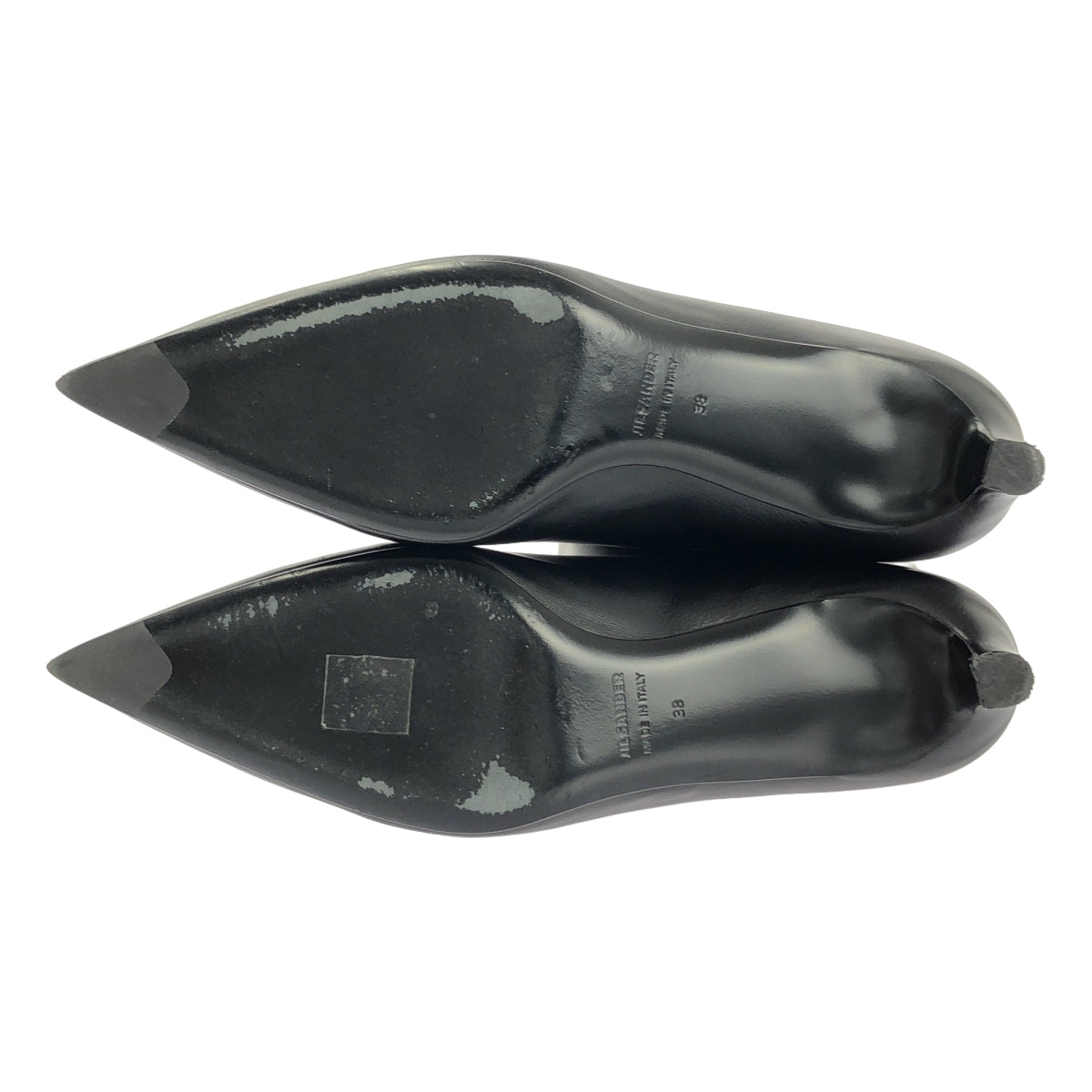 JIL SANDER / 吉爾桑德 | 皮革尖頭過膝長靴 | 38 | 女款