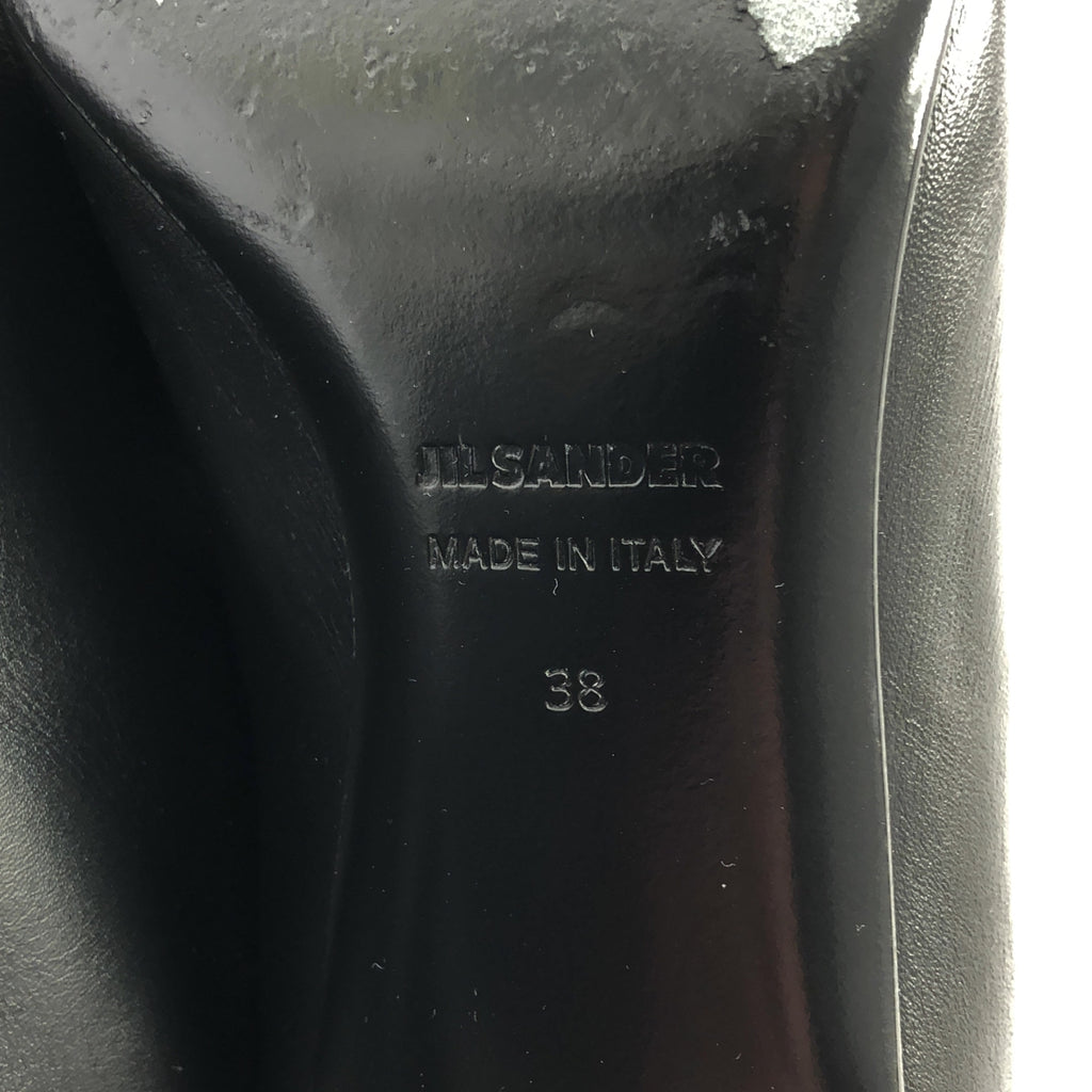 JIL SANDER / 吉爾桑德 | 皮革尖頭過膝長靴 | 38 | 女款