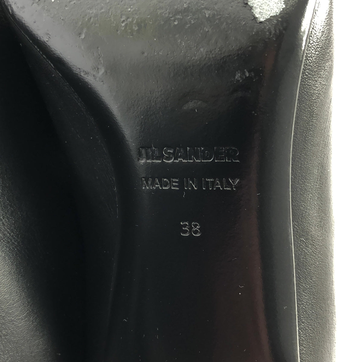 JIL SANDER / 吉爾桑德 | 皮革尖頭過膝長靴 | 38 | 女款