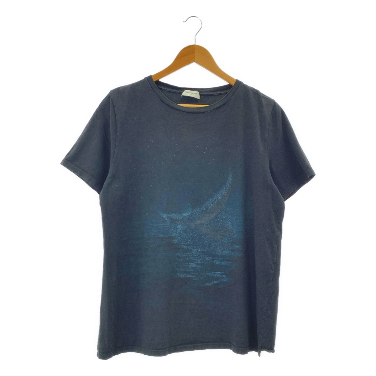 SAINT LAURENT PARIS / 생로랑 파리 | 초승달 프린트 크루넥 티셔츠 |