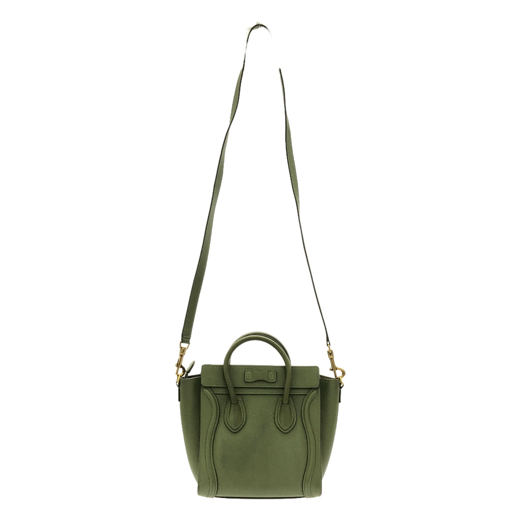 [狀況良好] CELINE | Nano Luggage 手提包 15LK |納米 |卡其色 |女性的