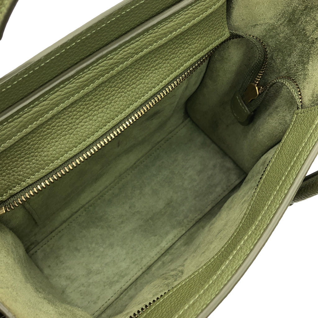 [狀況良好] CELINE | Nano Luggage 手提包 15LK |納米 |卡其色 |女性的