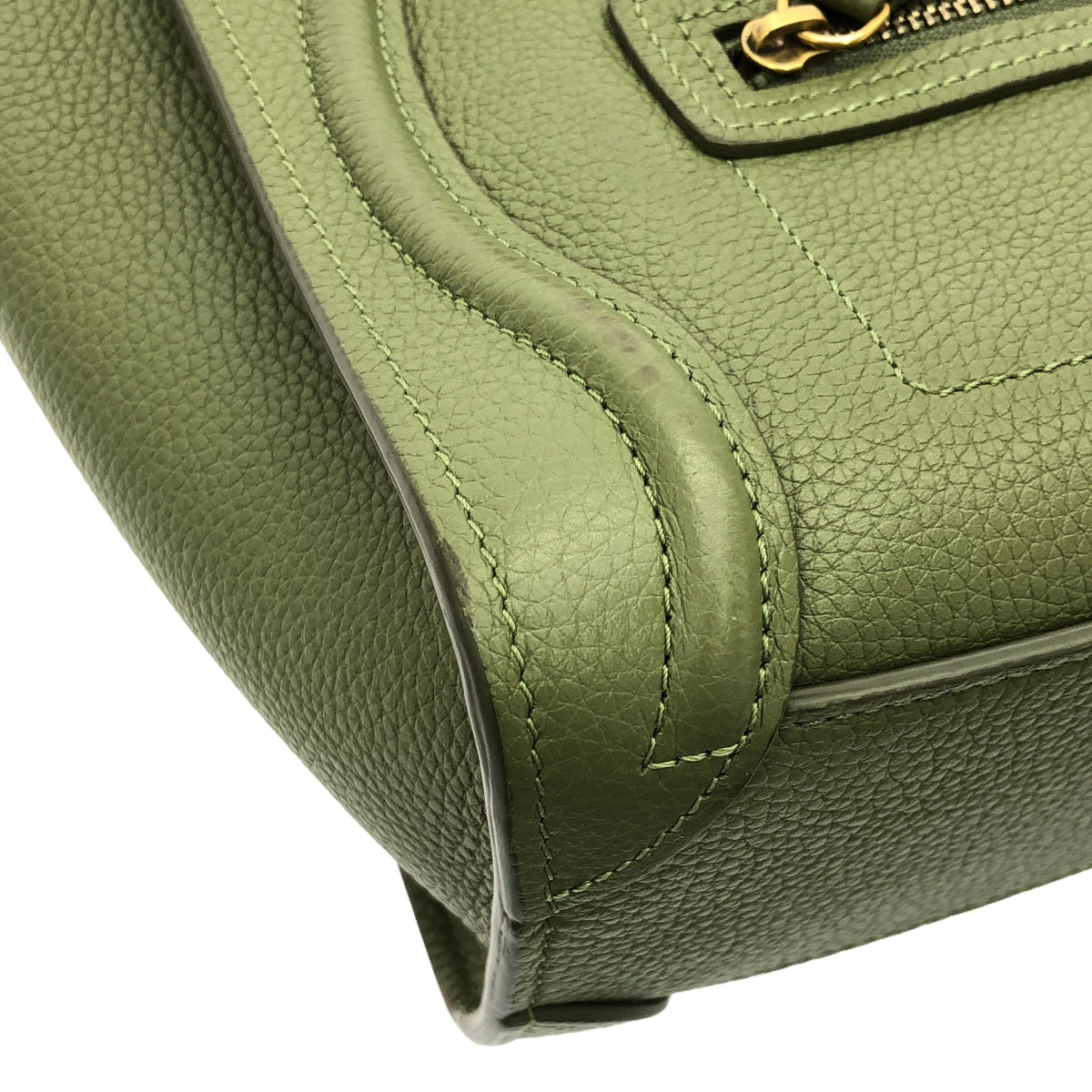 [狀況良好] CELINE | Nano Luggage 手提包 15LK |納米 |卡其色 |女性的