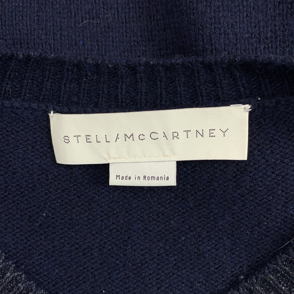 STELLA McCARTNEY / ステラマッカートニー | 箔加工 カシミヤ ウール クルーネックニット | 38 | レディース