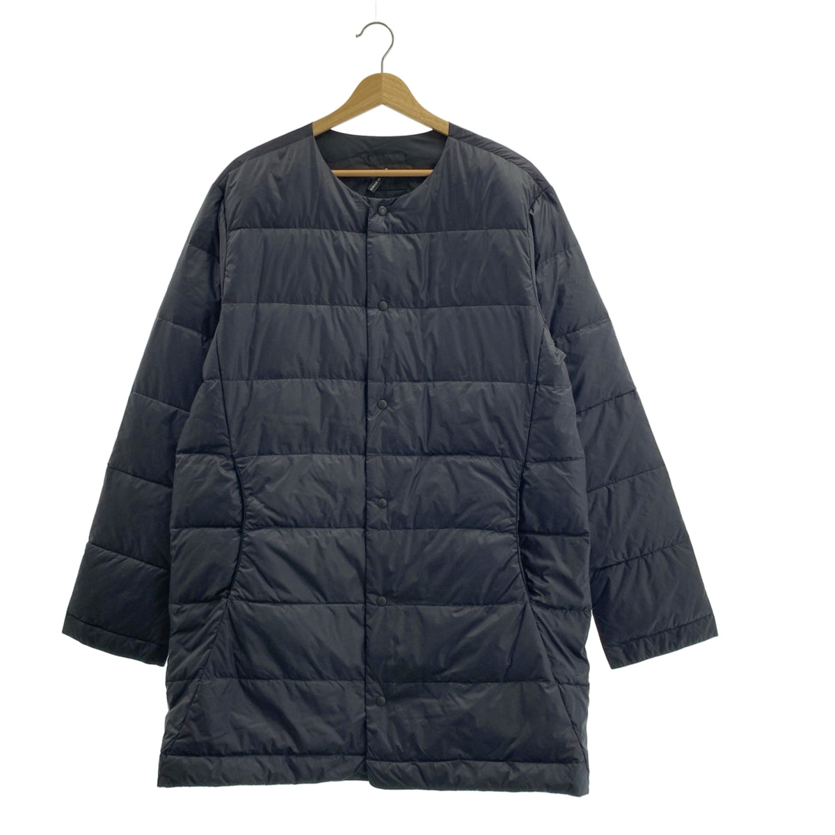 [狀況極佳] Goldwin | 無領羽絨外套 | M碼 | 海軍藍 | 男款