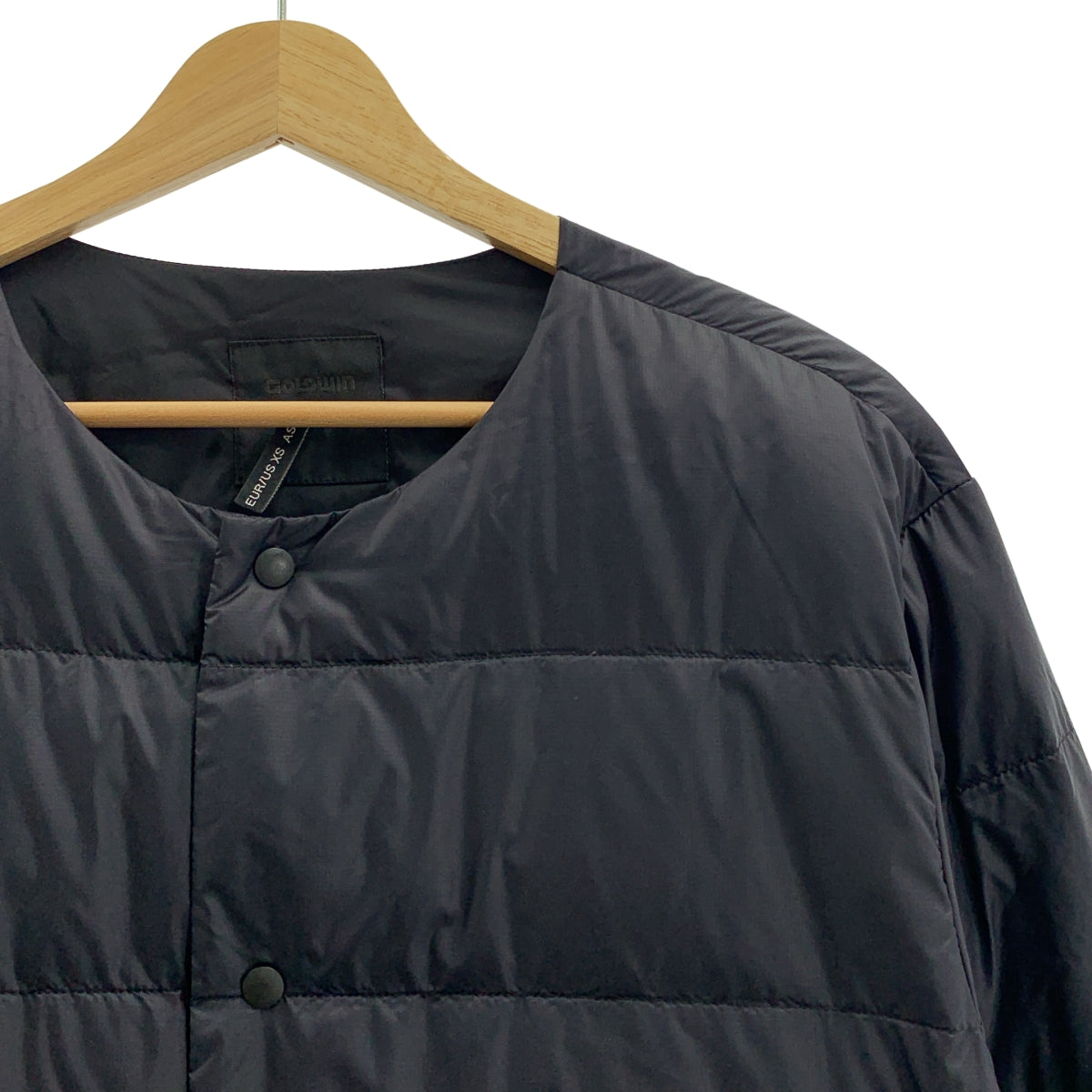 [狀況極佳] Goldwin | 無領羽絨外套 | M碼 | 海軍藍 | 男款