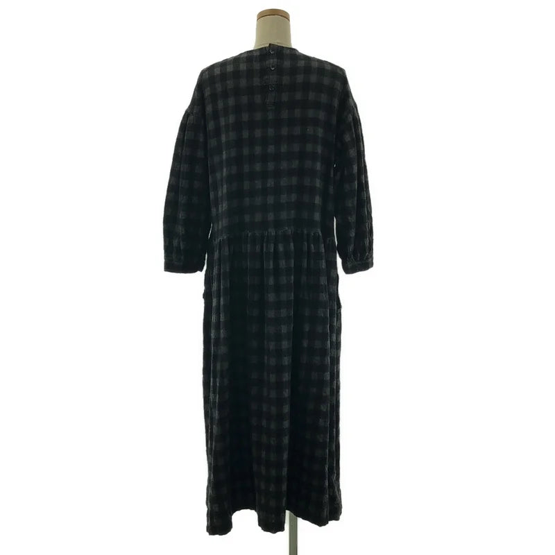 tricot COMME des GARCONS / トリココムデギャルソン | 2021AW | ウール 縮絨 ポケット付き ギャザー ボリューム ワンピース | S | レディース