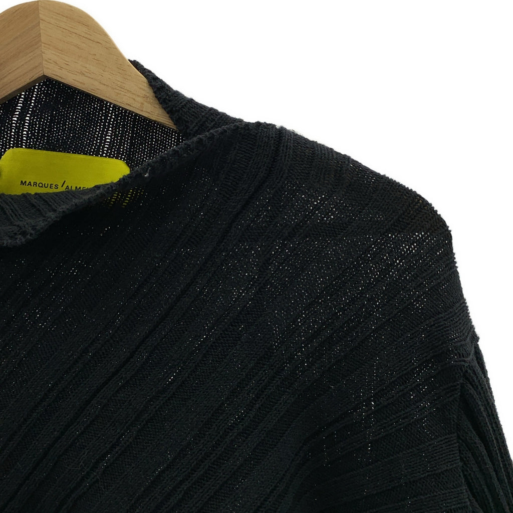 MARQUES ALMEIDA / 마르케스 알메이다 | 코튼 터틀넥 니트 | M | 블랙 | 여성
