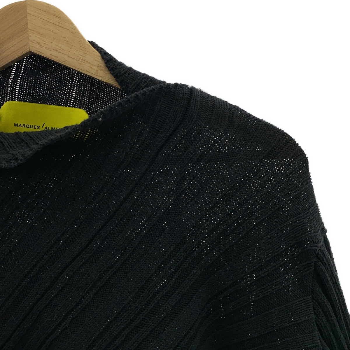 MARQUES ALMEIDA / 마르케스 알메이다 | 코튼 터틀넥 니트 | M | 블랙 | 여성