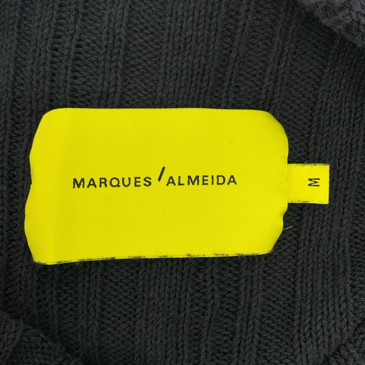 MARQUES ALMEIDA / 마르케스 알메이다 | 코튼 터틀넥 니트 | M | 블랙 | 여성