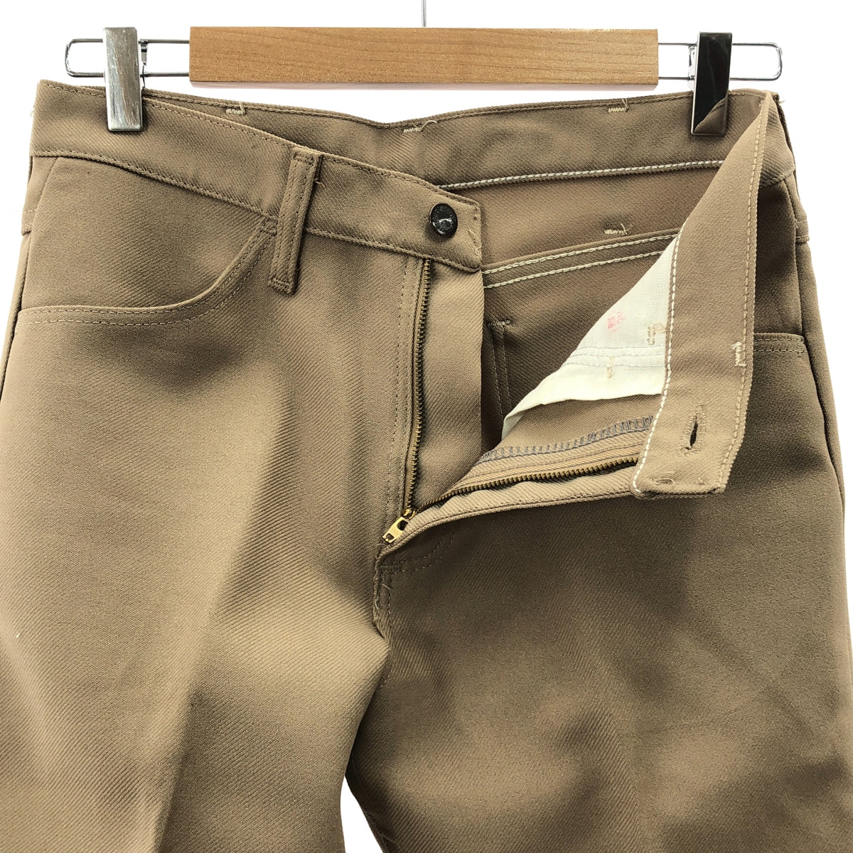 WRANGLER / 랭글러 | 1990s 빈티지 USA 제 82TN 런처 플레어 드레스 팬츠 | 30 | 베이지 | 남성