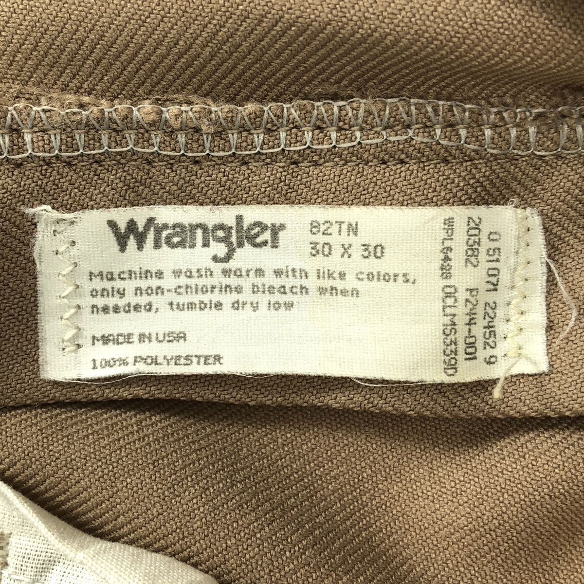 WRANGLER / 랭글러 | 1990s 빈티지 USA 제 82TN 런처 플레어 드레스 팬츠 | 30 | 베이지 | 남성