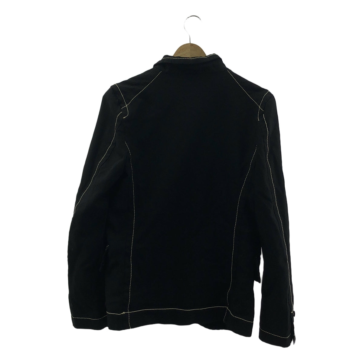 BLACK COMME des GARCONS / 블랙콤 데 갤슨 | 2015SS | 폴리 융합 스티치 테일러드 재킷 | S | 블랙/화이트 | 여성