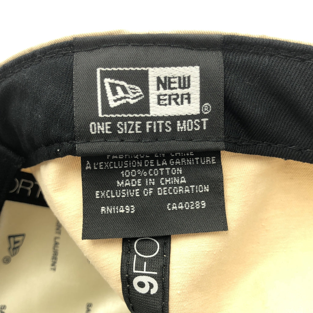 YVES SAINT LAURENT / 이브산 로랑 | × NEW ERA / 뉴에라 로고 베이스볼 캡 모자 / 조정자 조정 가능 / 유니섹스 |