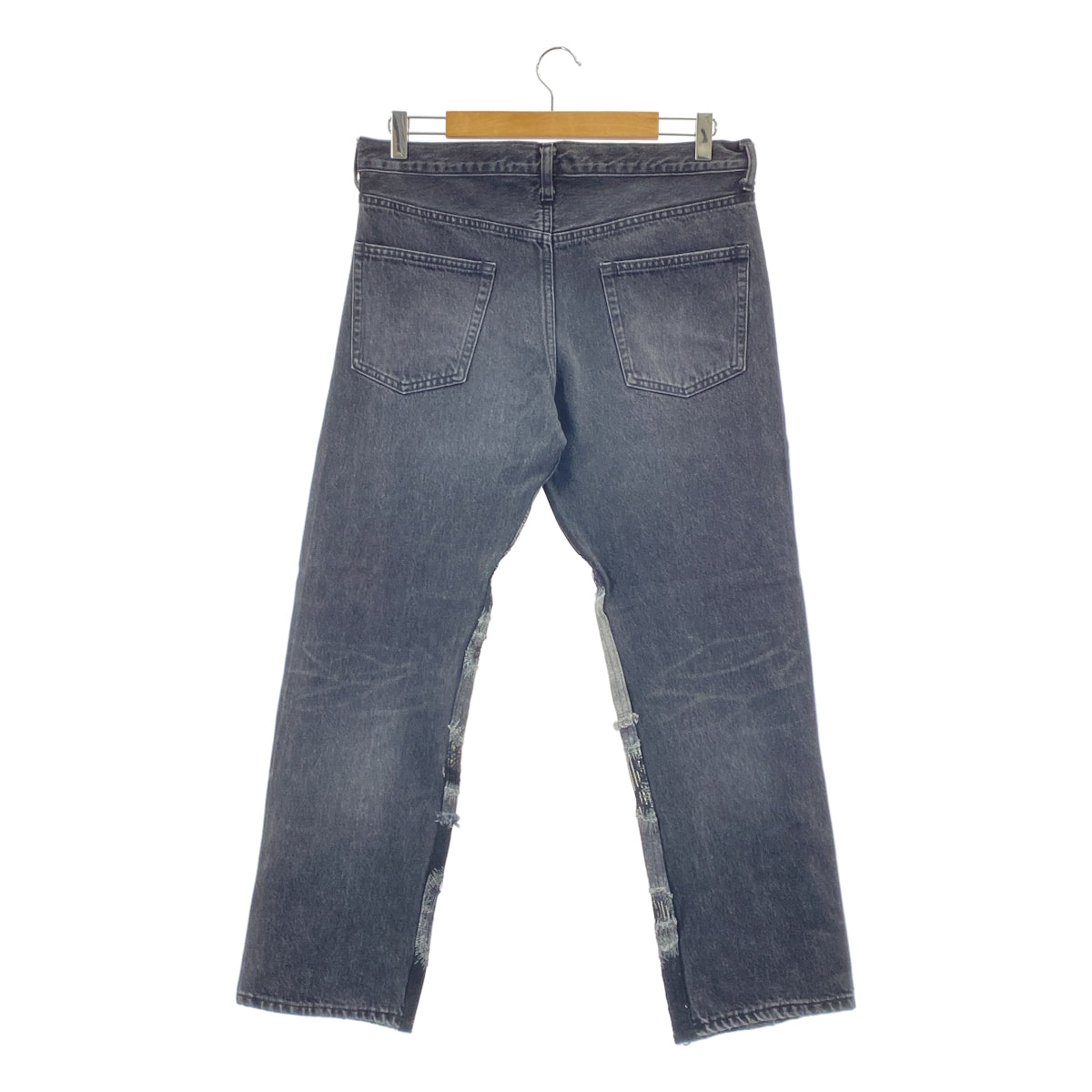 [狀況極佳] JUNYA WATANABE MAN | 2025 春夏 | 拼布牛仔褲 | M碼 | 黑色 | 男款