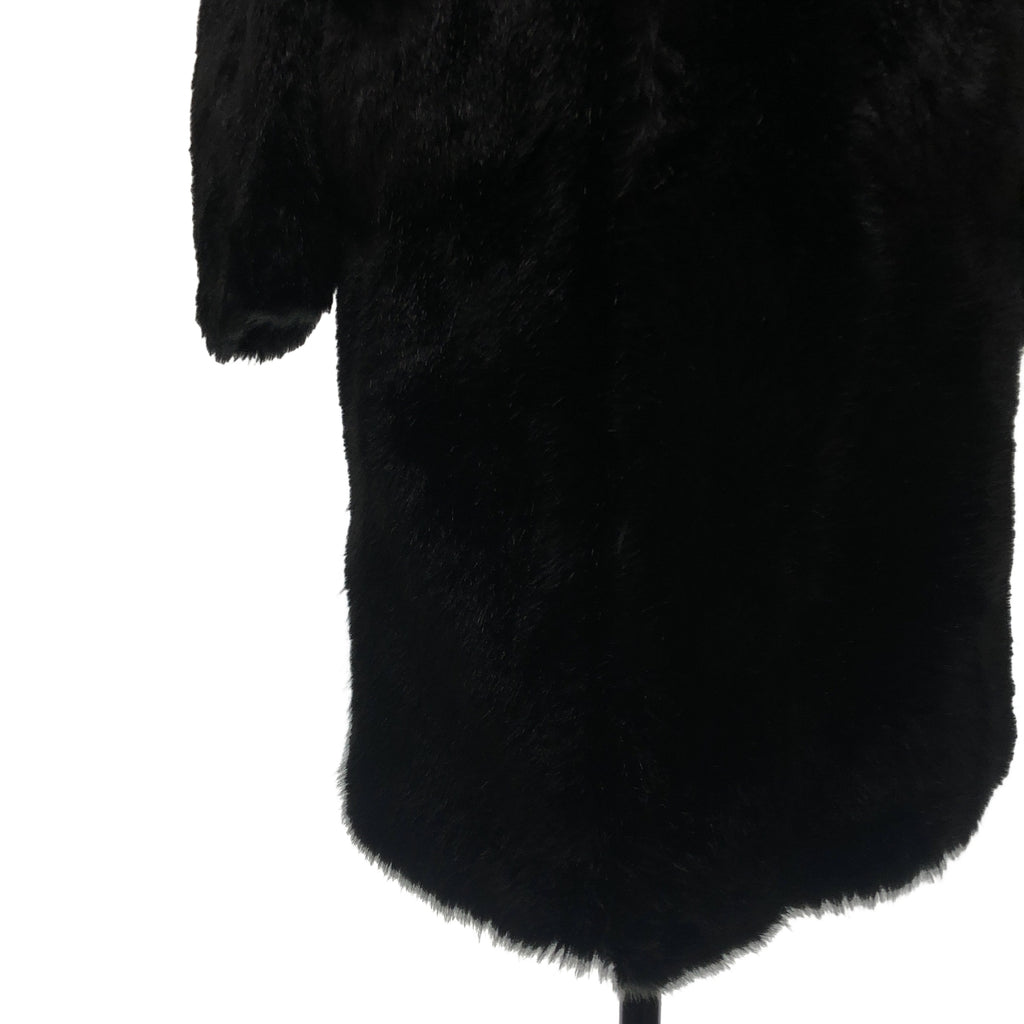 noir kei ninomiya / ノワールケイニノミヤ | 2017AW | リバーシブル 異素材 切替 変形 ベルテッド ファー コート | S | レディース