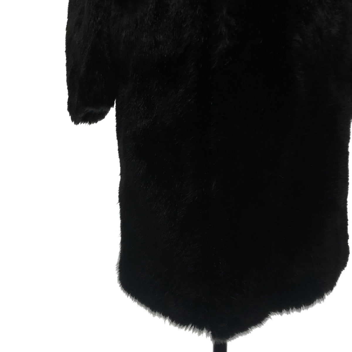 noir kei ninomiya / ノワールケイニノミヤ | 2017AW | リバーシブル 異素材 切替 変形 ベルテッド ファー コート | S | レディース