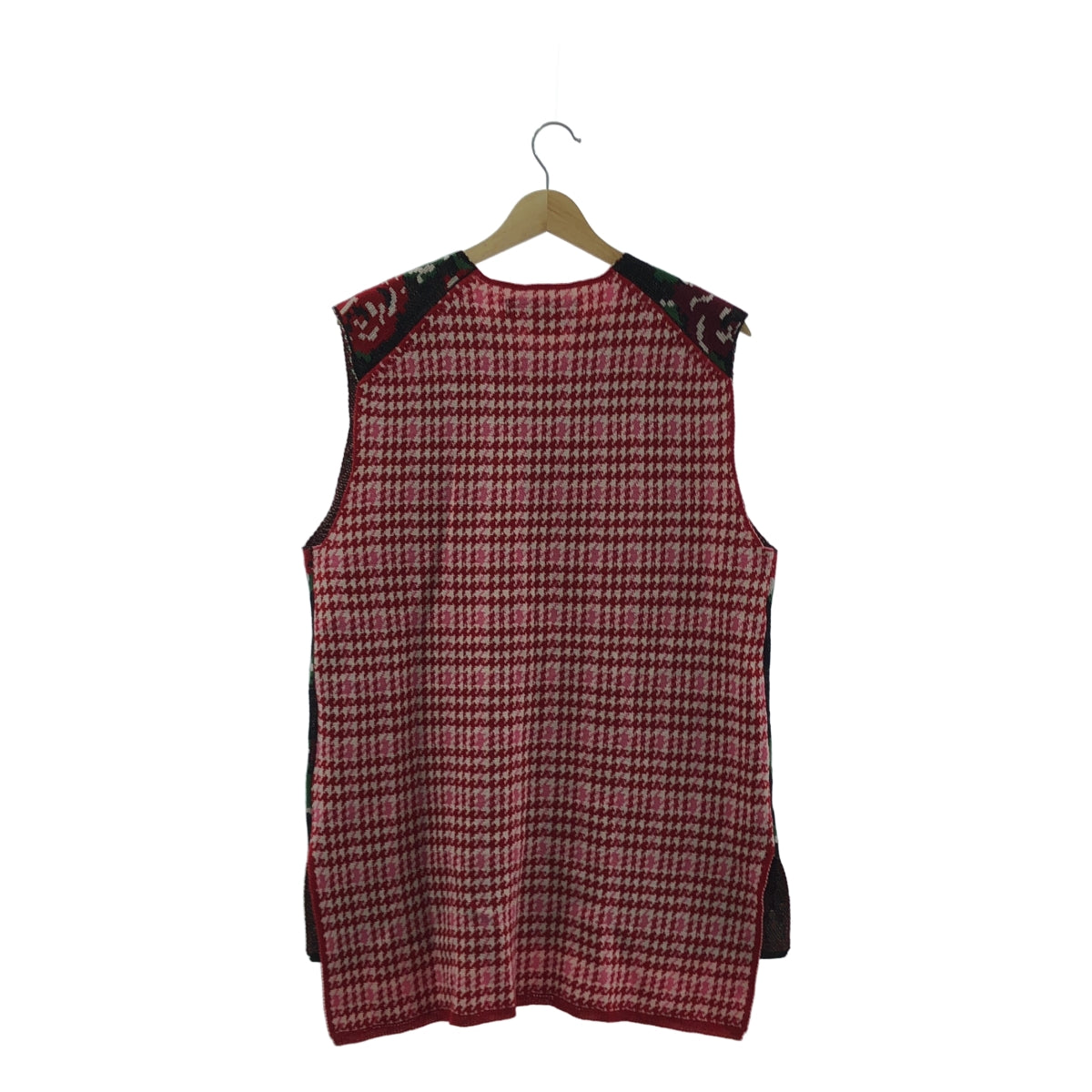 COMME des GARCONS HOMME PLUS / 콤데 갤슨 옴플루스 | 2022SS/AD2021 | 꽃의 존재기 꽃무늬 자가드 민소매 니트 베스트 | M | 남성