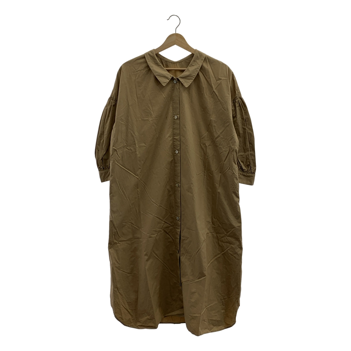 utilite | 有口袋的褶袖襯衫裙 |