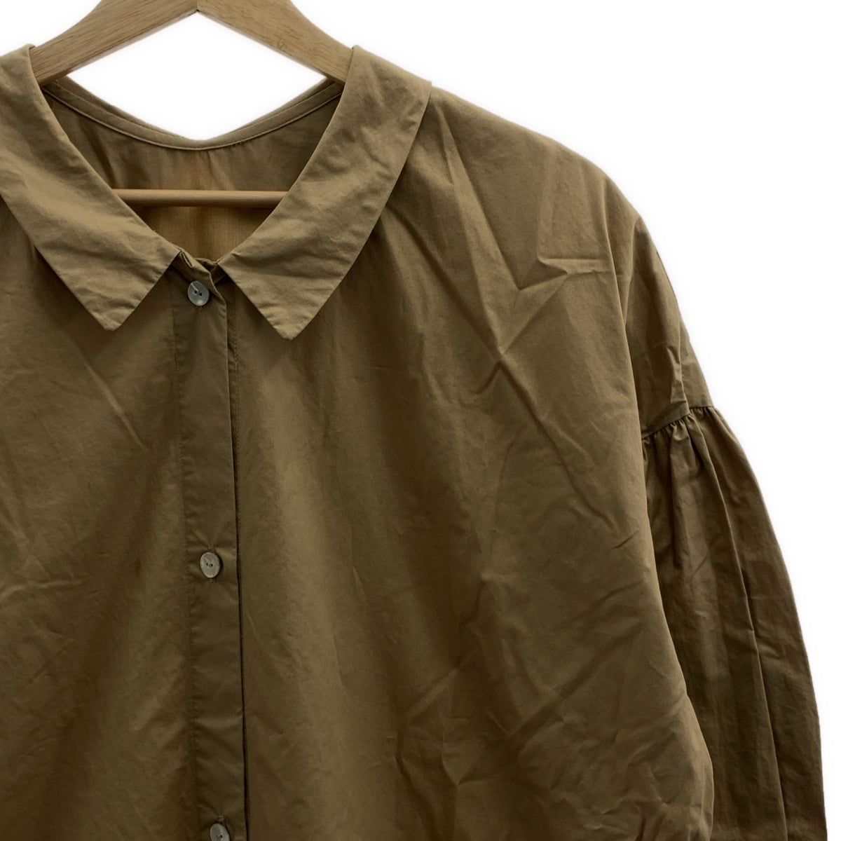 utilite | 有口袋的褶袖襯衫裙 |