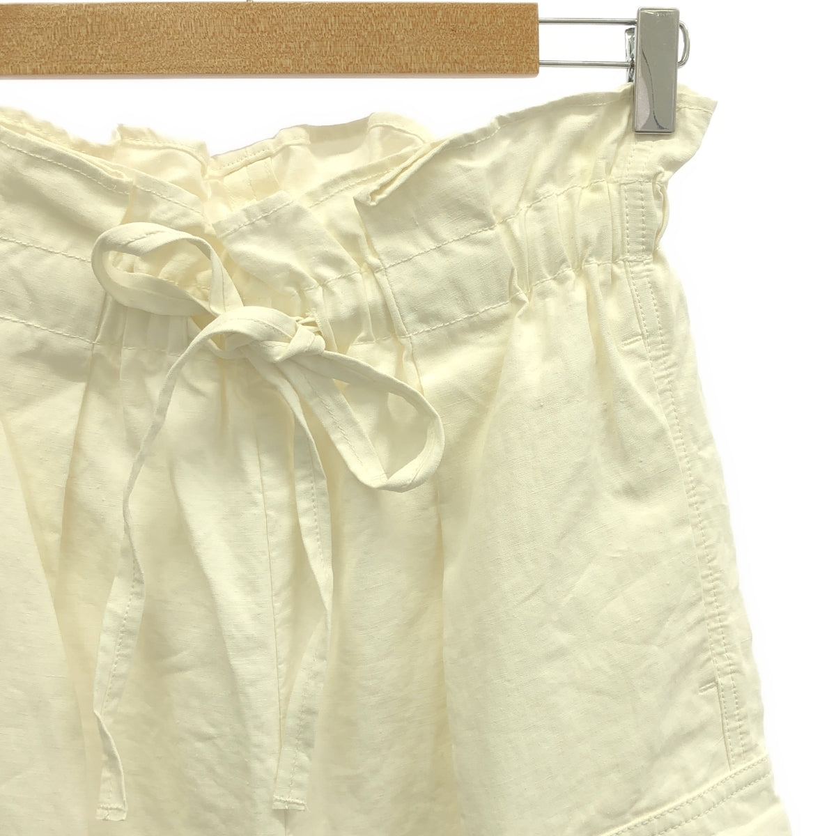 當前年齡 / 當前年齡 |亞麻寬褲 | 1（小）|白色 |女性的